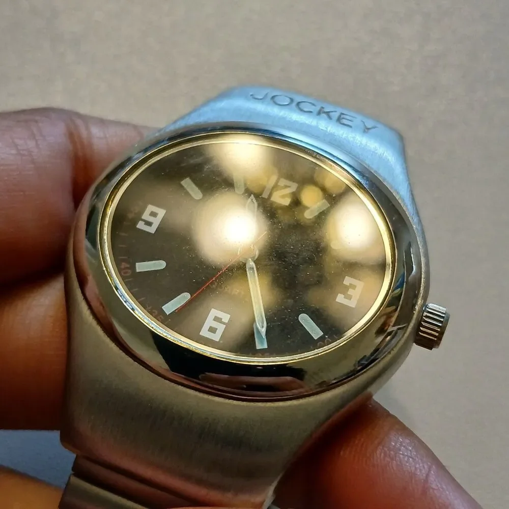 Y2K Jockey Women's Quartz Watch Stainless Steel Expansion Band 37mm